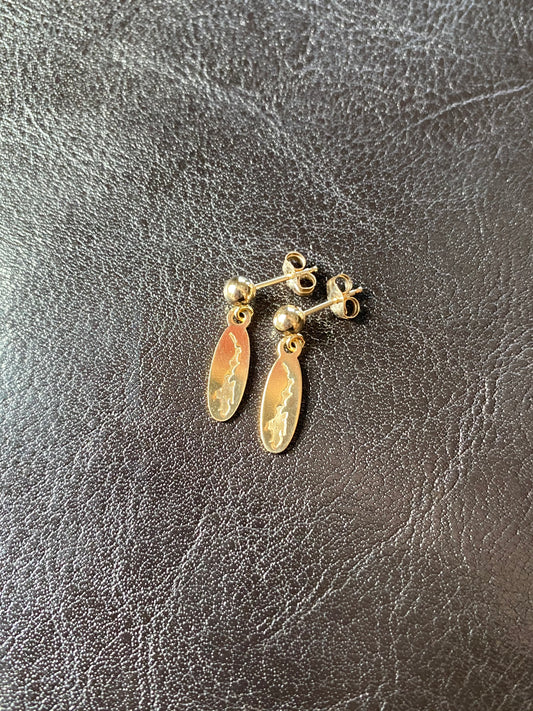 Priest Lake Pendant Stud Earrings